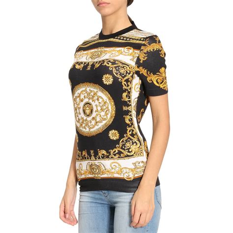 t-shirt versace donna saldi|Women's Versace Sale .